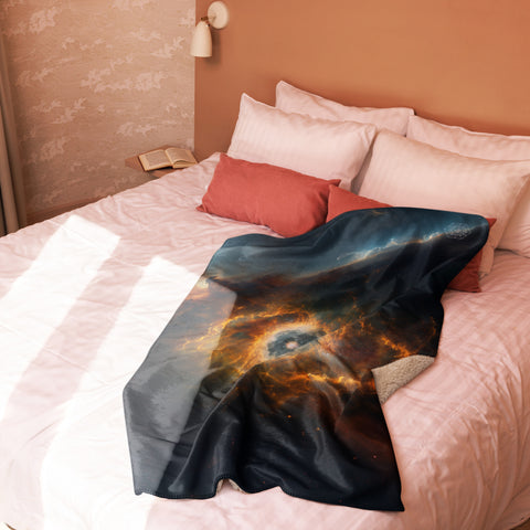 Eskimo Nebula Dreams Fluffy Blanket