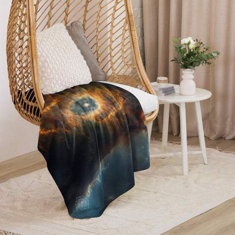 Eskimo Nebula Dreams Fluffy Blanket