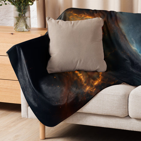 Eskimo Nebula Dreams Fluffy Blanket