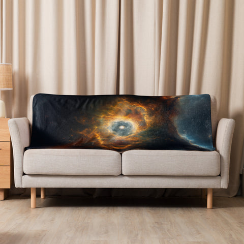 Eskimo Nebula Dreams Fluffy Blanket