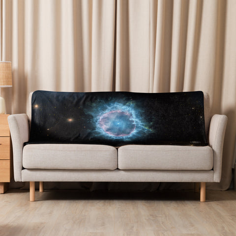 Blue Snowball Nebula Dreams Fluffy Blanket