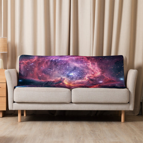 Rosette Nebula Dreams Fluffy Blanket