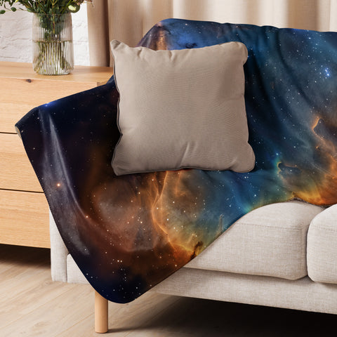 Seagull Nebula Dreams Fluffy Blanket