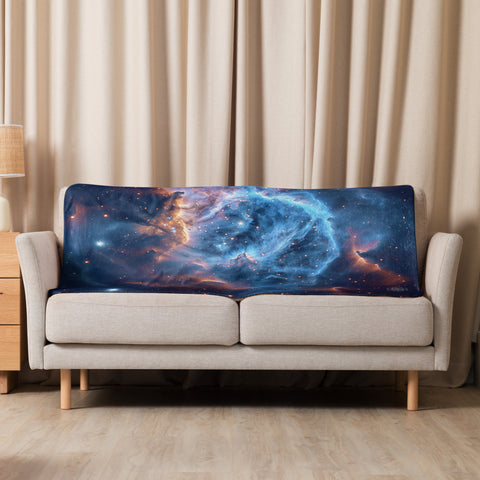 Thors Helmet Nebula Dreams Fluffy Blanket