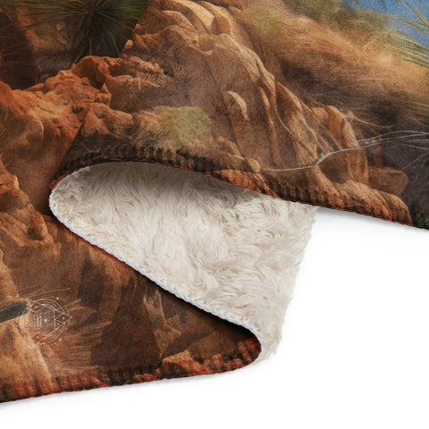 Camel Spirit Animal Sherpa Blanket
