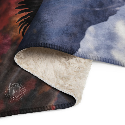 Condor Spirit Animal Sherpa Blanket