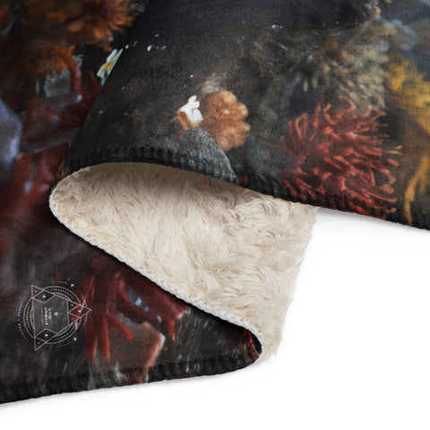 Crab Spirit Animal Sherpa Blanket