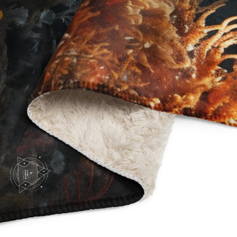 Dolphin Spirit Animal Sherpa Blanket