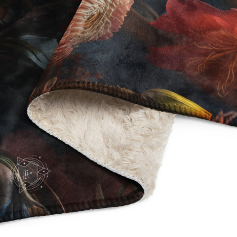 Dragonfly Spirit Animal Sherpa Blanket