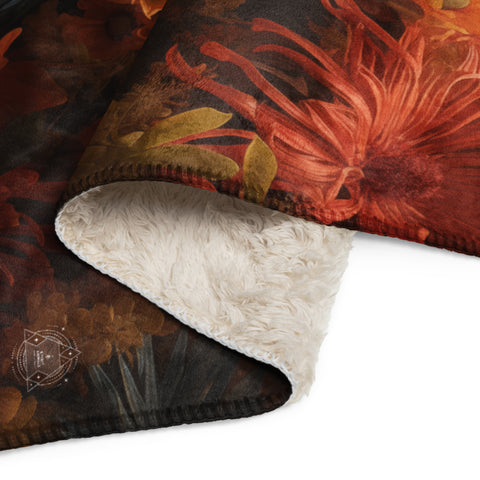 Emu Spirit Animal Sherpa blanket