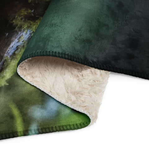 Frog Spirit Animal Sherpa Blanket