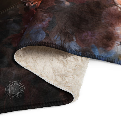 Hawk Spirit Animal Sherpa Blanket