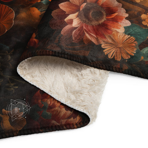 Hyena Spirit Animal Sherpa Blanket