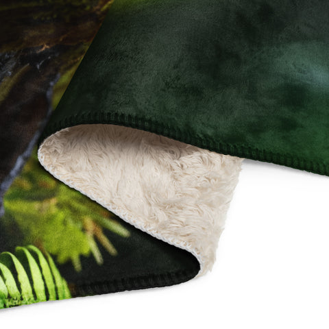 Kiwi Bird Spirit Animal Sherpa Blanket