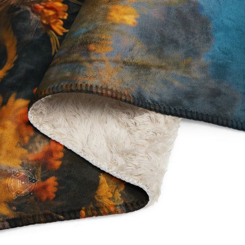 Komodo Dragon Spirit Animal Sherpa Blanket