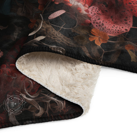 Octopus Spirit Animal Sherpa Blanket