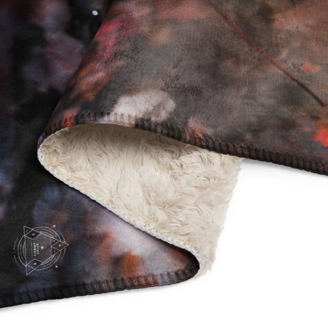 Swan Spirit Animal Sherpa Blanket