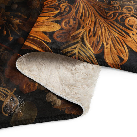 Beetle Spirit Animal Sherpa Blanket