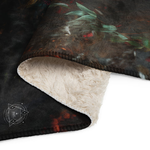 Panther Spirit Animal Sherpa Blanket