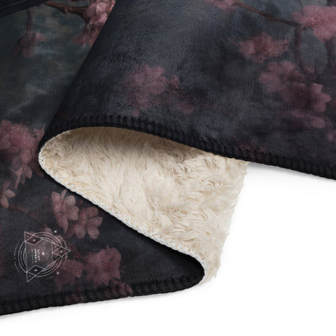 Raven Spirit Animal Sherpa Blanket