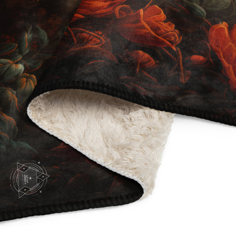 Rhinoceros Spirit Animal Sherpa Blanket