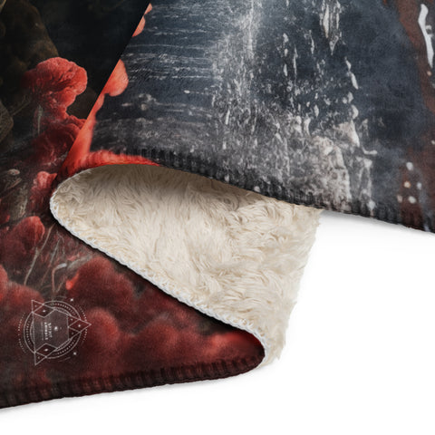 Salmon Spirit Animal Sherpa Blanket