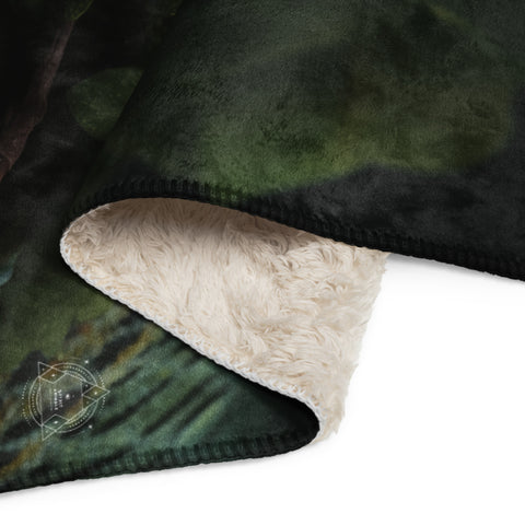 Snake Spirit Animal Sherpa Blanket