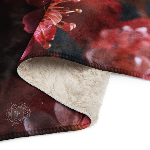Spider Spirit Animal Sherpa Blanket