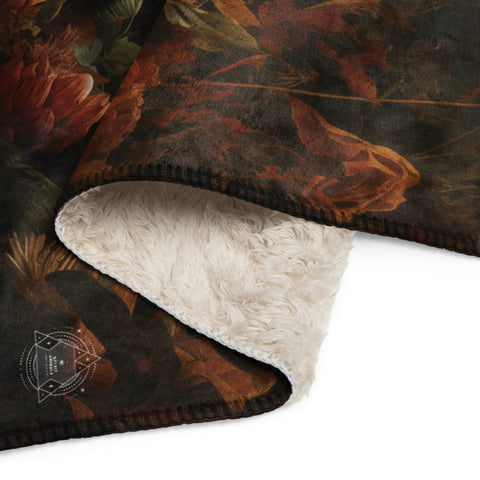 Wolf Spirit Animal Sherpa Blanket