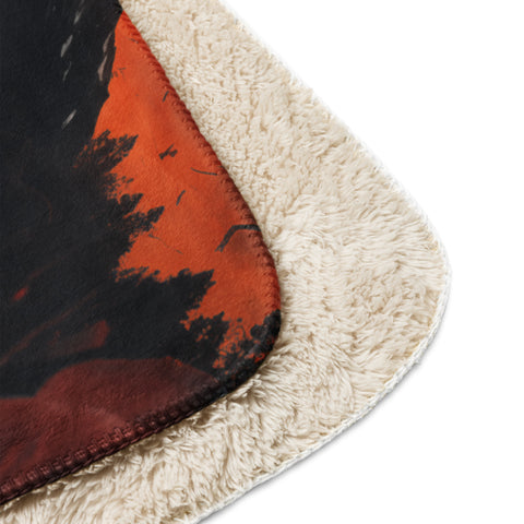 Buffalo Spirit Animal Sherpa Blanket