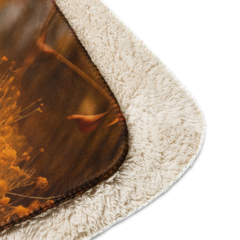 Coyote Spirit Animal Sherpa blanket