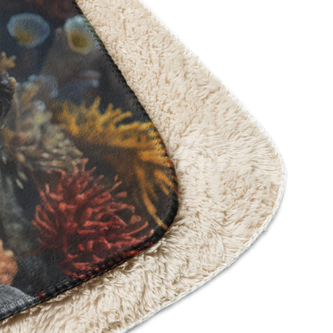 Crab Spirit Animal Sherpa Blanket
