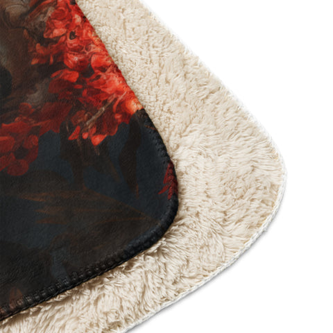 Falcon Spirit Animal Sherpa Blanket