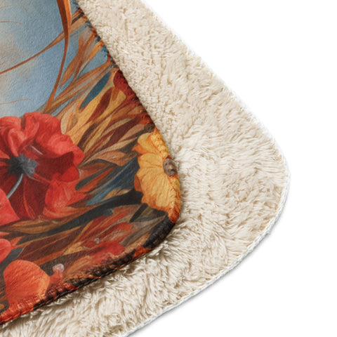 Giraffe Spirit Animal Sherpa Blanket