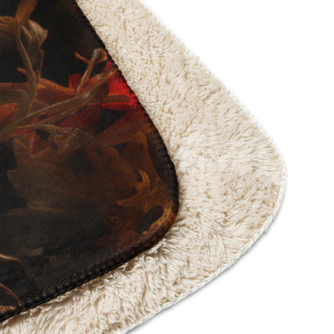 Hedgehog Spirit Animal Sherpa Blanket