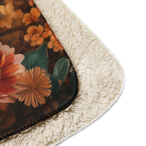 Hyena Spirit Animal Sherpa Blanket