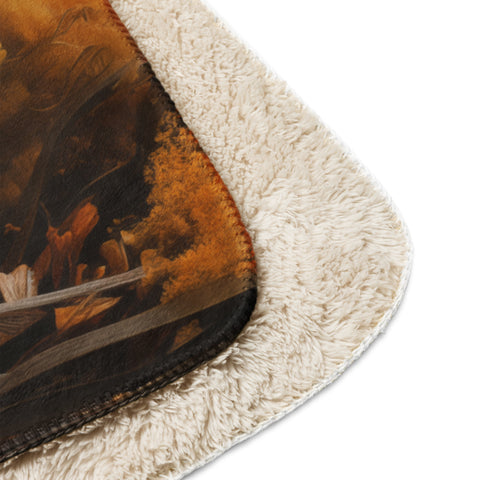 Kangaroo Spirit Animal Sherpa Blanket