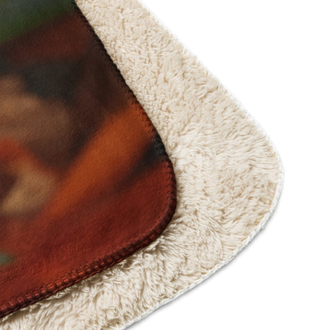 Lizard Spirit Animal Sherpa Blanket
