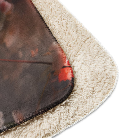 Swan Spirit Animal Sherpa Blanket