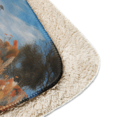 Zebra Spirit Animal Sherpa Blanket