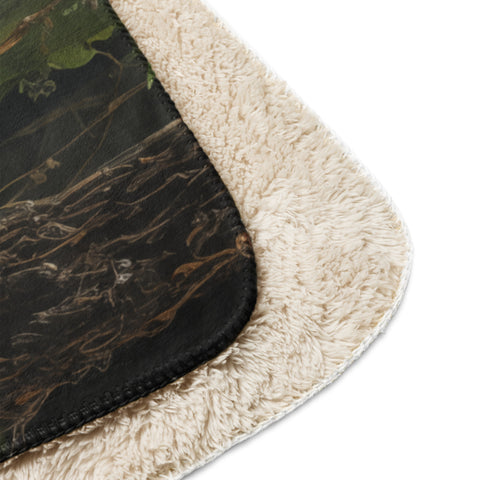 Alligator Spirit Animal Sherpa Blanket