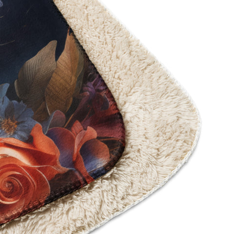 Butterfly Spirit Animal Sherpa Blanket