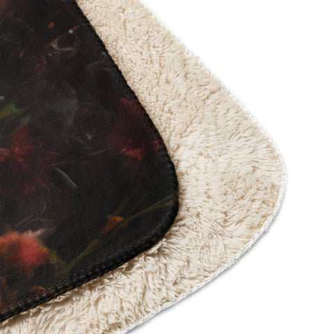 Raccoon Spirit Animal Sherpa Blanket