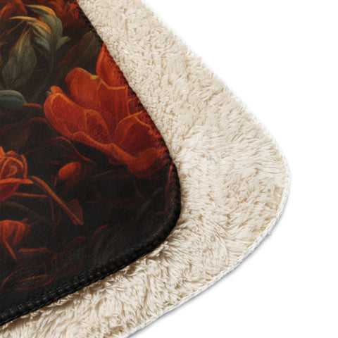 Rhinoceros Spirit Animal Sherpa Blanket