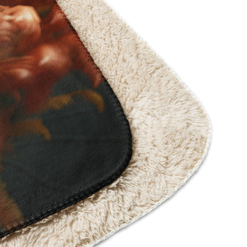 Seahorse Spirit Animal Sherpa blanket
