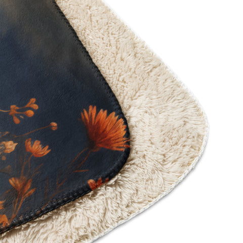 Gazelle Spirit Animal Sherpa Blanket