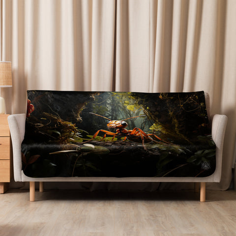 Ant Spirit Animal Sherpa Blanket