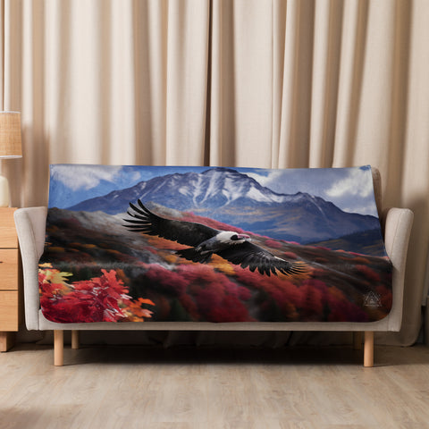 Condor Spirit Animal Sherpa Blanket