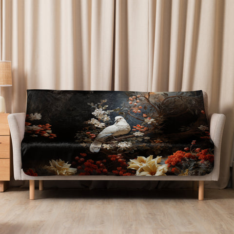 Dove Spirit Animal Sherpa Blanket