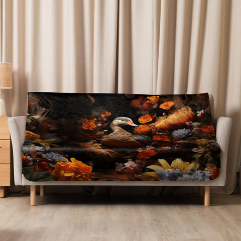 Goose Spirit Animal Sherpa Blanket